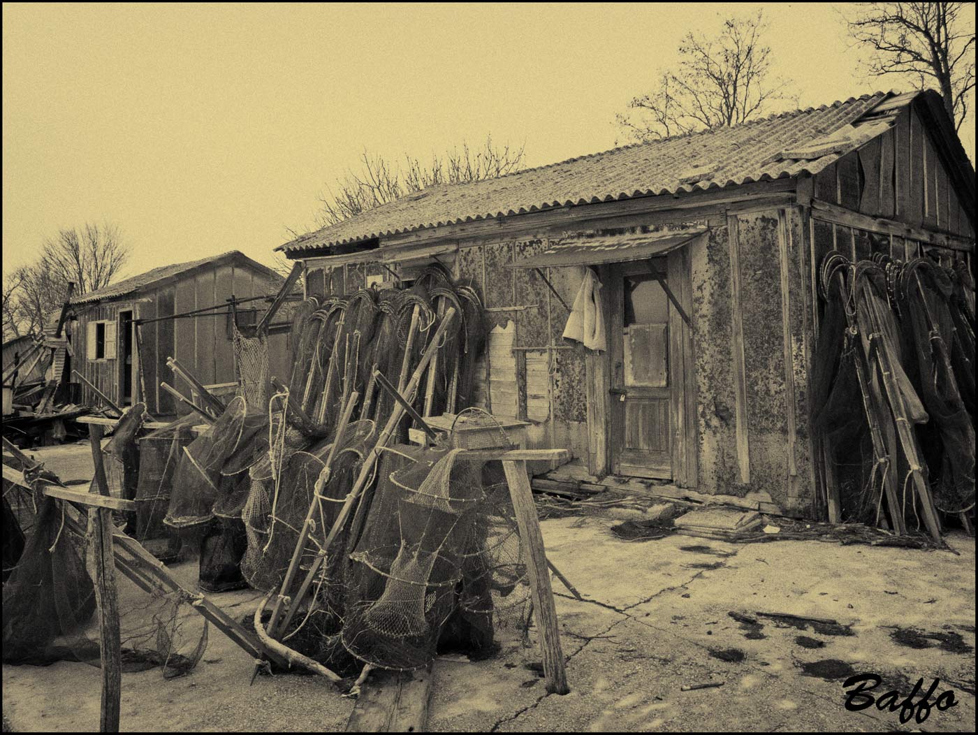 Antiche casere di antichi pescatori.